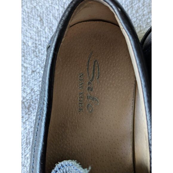 Salo New York Men\'s Slip On Genuine Leather Moccasin Loafers  Sz 39